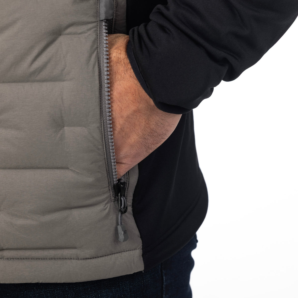 Klim Boulder Hybrid Hooded Jacket – Castlerock - Black