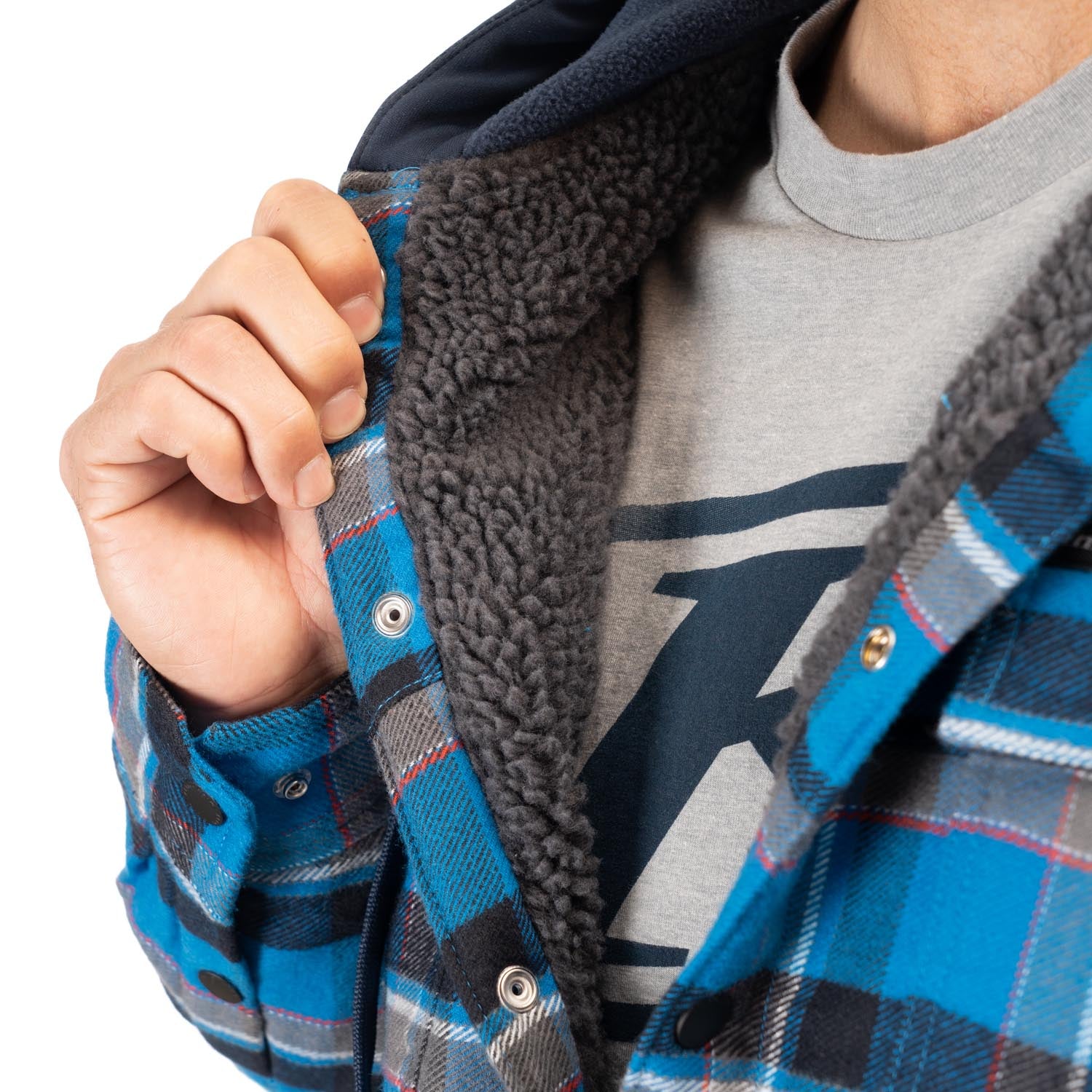 Klim Targhee Fleece Lined Flannel Hoodie