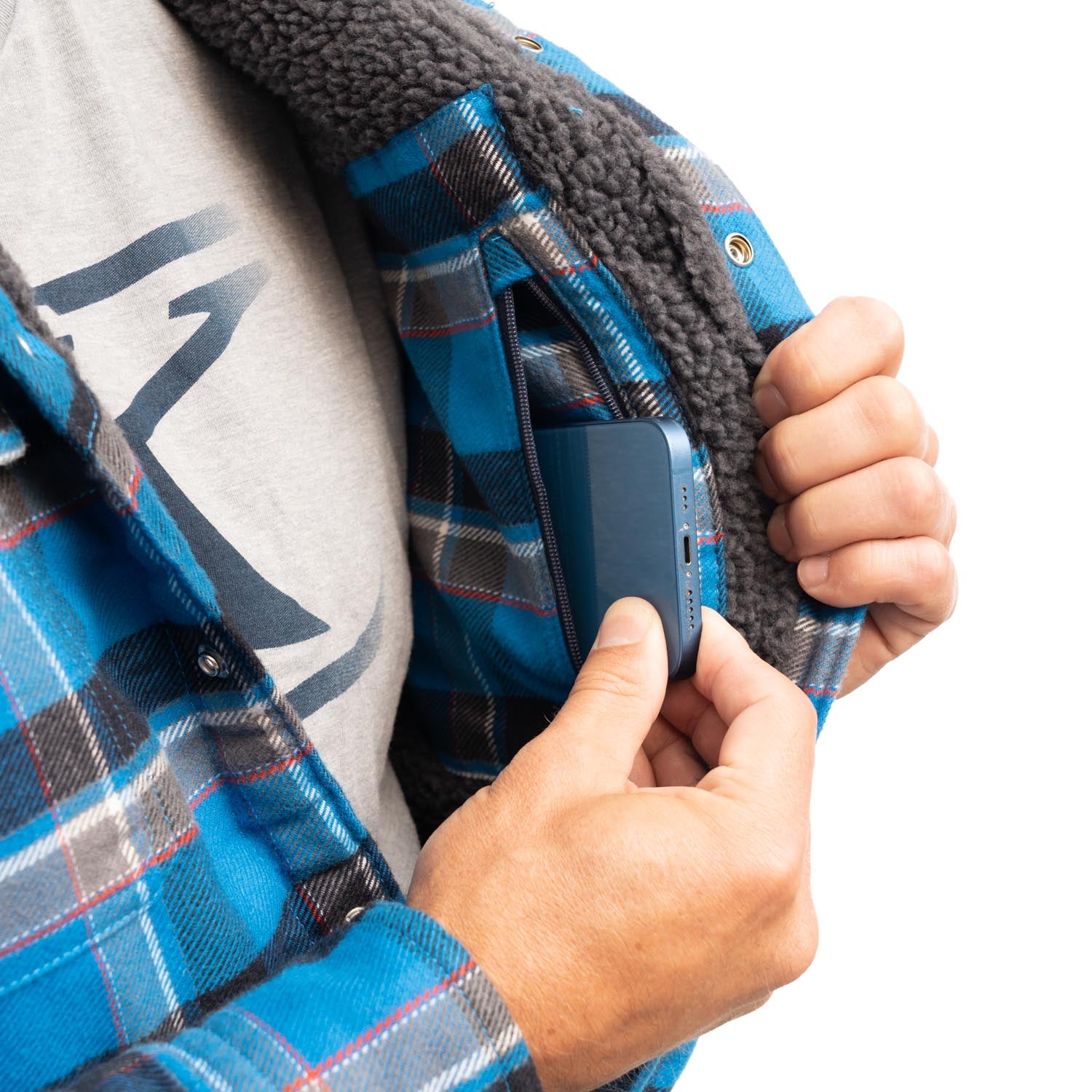 Klim Targhee Fleece Lined Flannel Hoodie