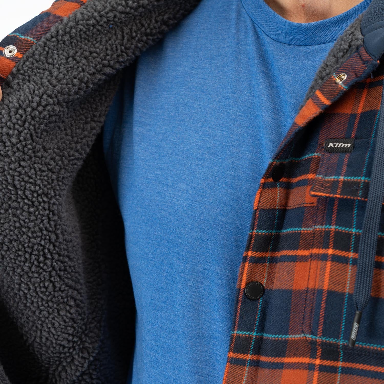 Klim Targhee Fleece Lined Flannel Hoodie