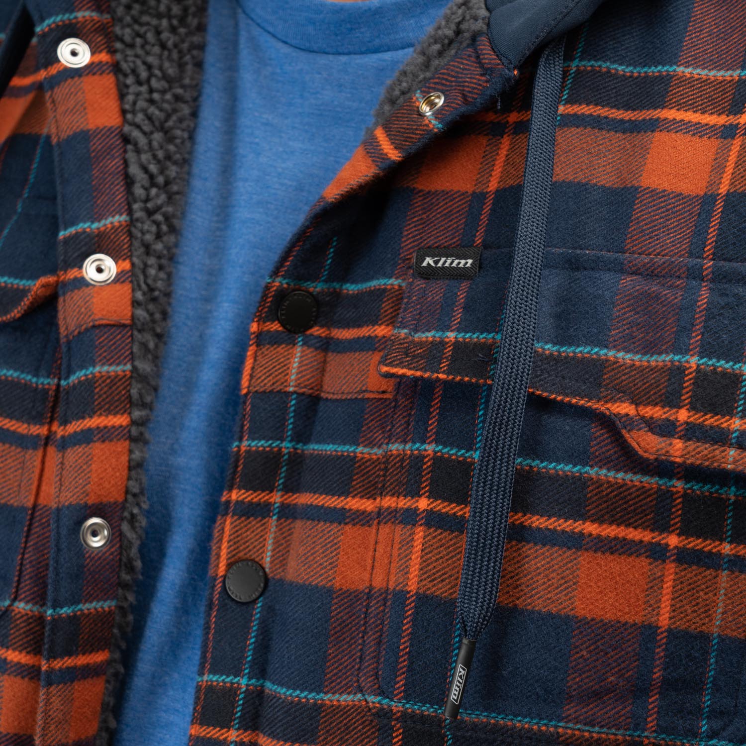 Klim Targhee Fleece Lined Flannel Hoodie