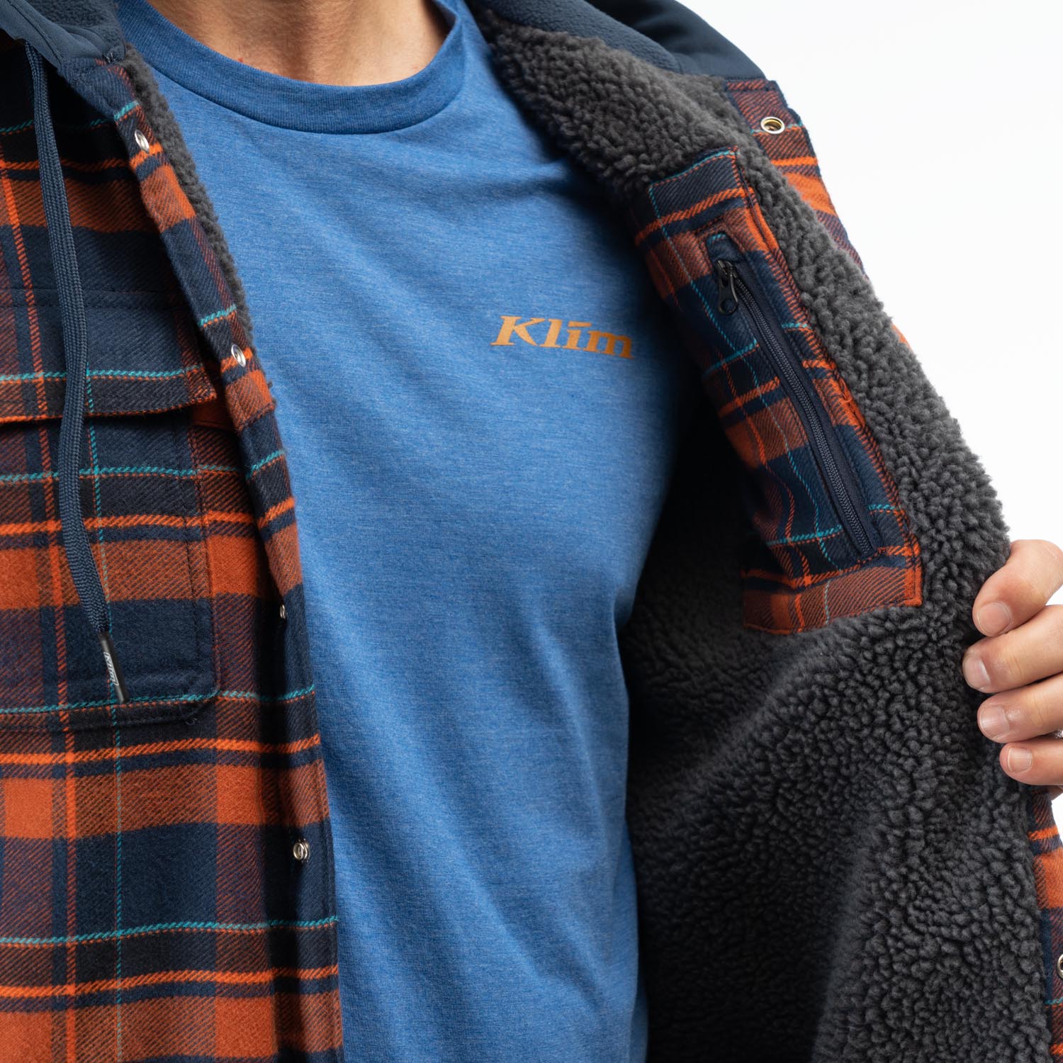Klim Targhee Fleece Lined Flannel Hoodie