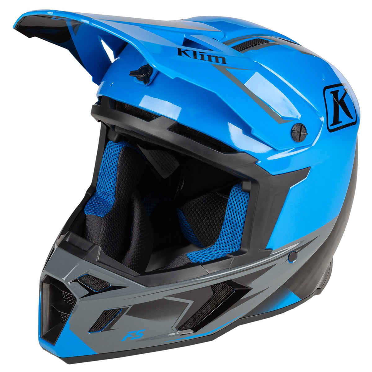 Klim F5 Helm ECE Legion Electric Blue Lemonade
