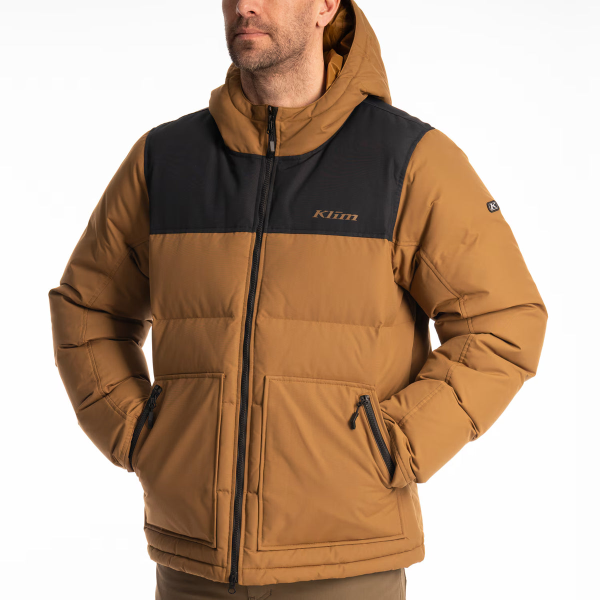 Klim Sawtooth Down Hooded Jacke – Breen - Black