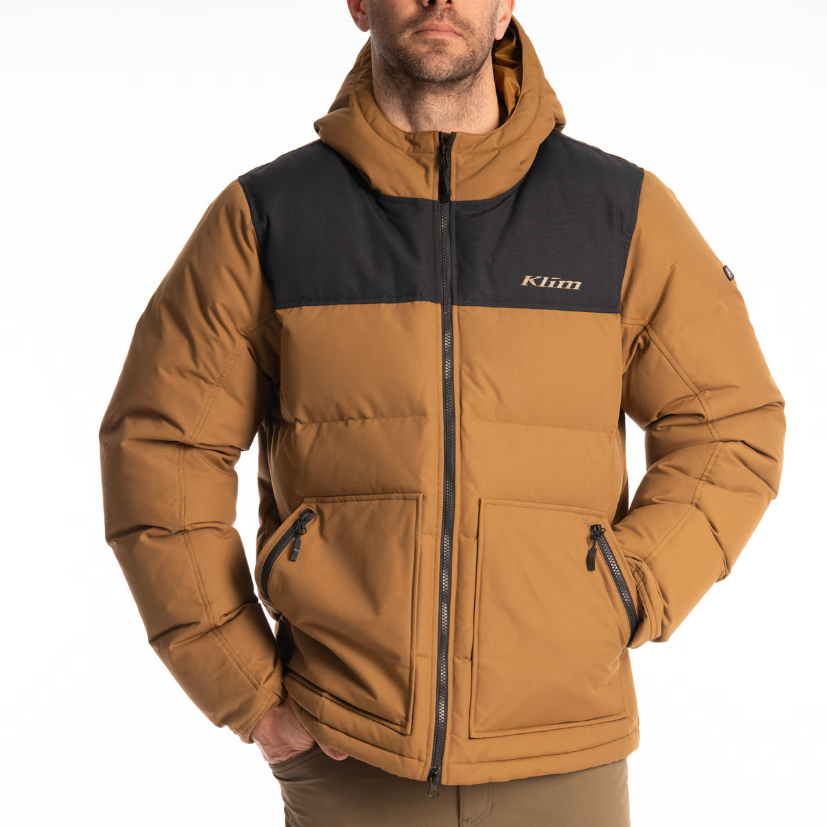 Klim Sawtooth Down Hooded Jacke – Breen - Black