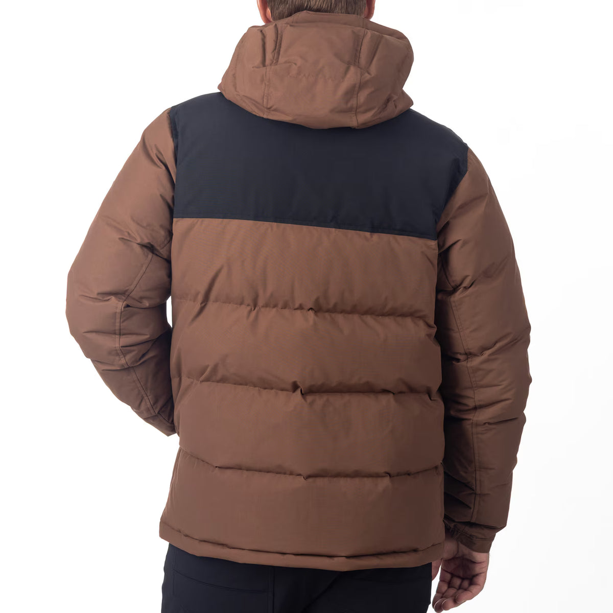 Klim Sawtooth Down Hooded Jacke – Cocoa Brown - Black