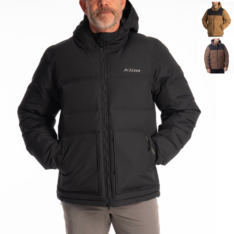 Klim Sawtooth Down Hooded Jacke – Black