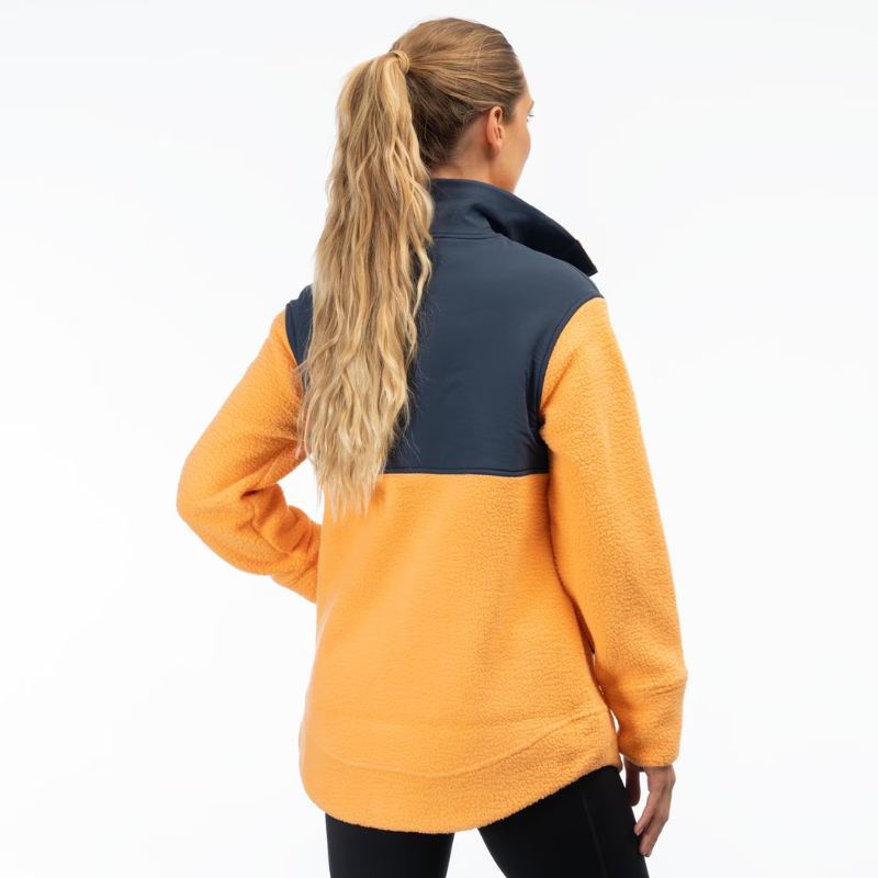 Veste en polaire Sherpa de montagne pour femmes Klim MD Mock Orange Dresse Blues