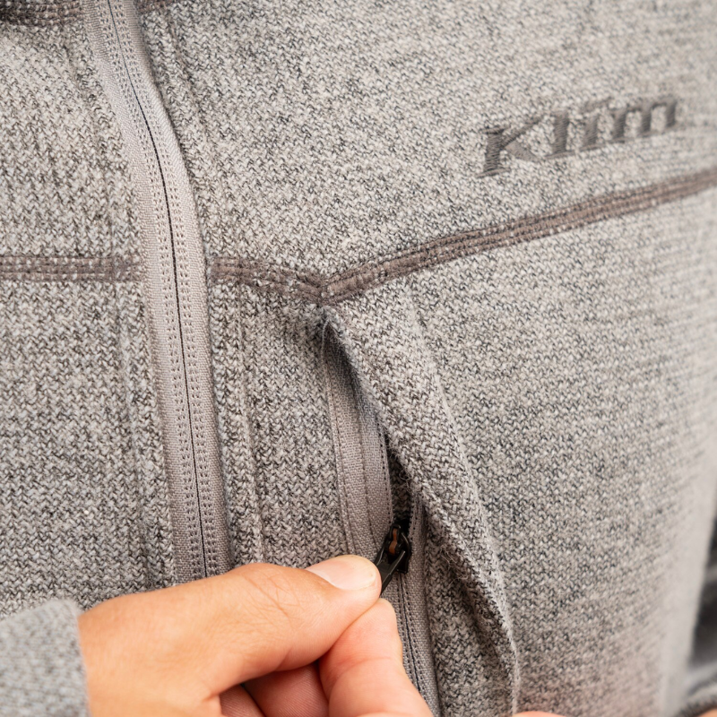 Klim Bighorn Canyon Laine Polaire 1/4 Zip Monument Heather LG