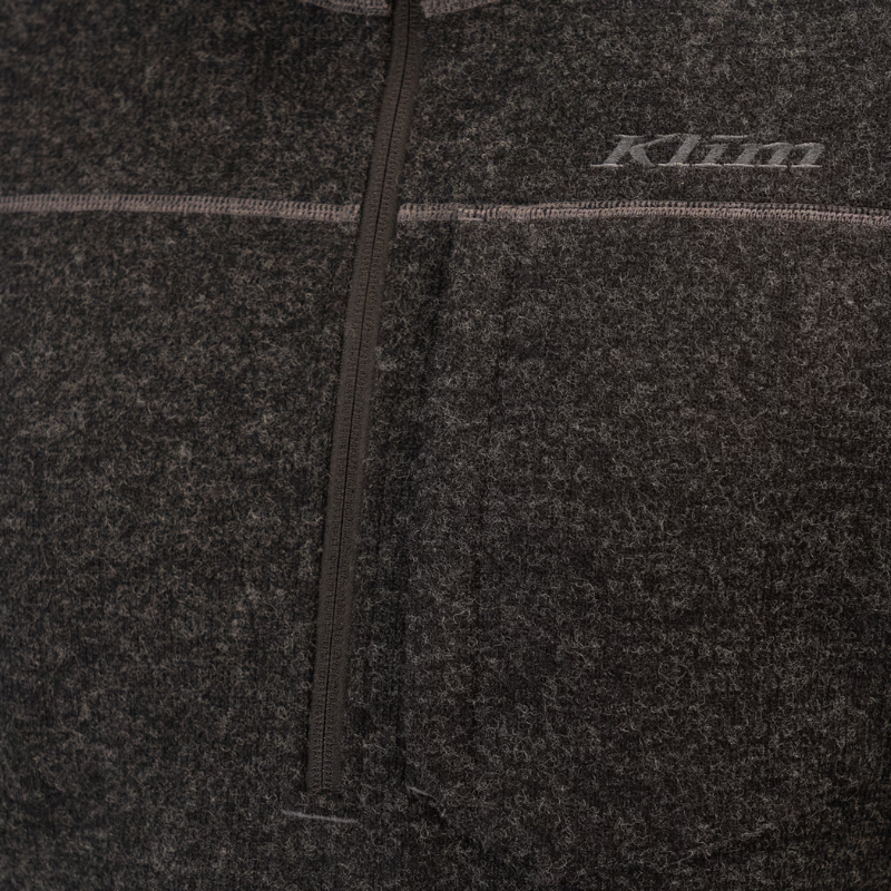 Klim Bighorn Canyon Laine Polaire 1/4 Zip Black Heather 3XL