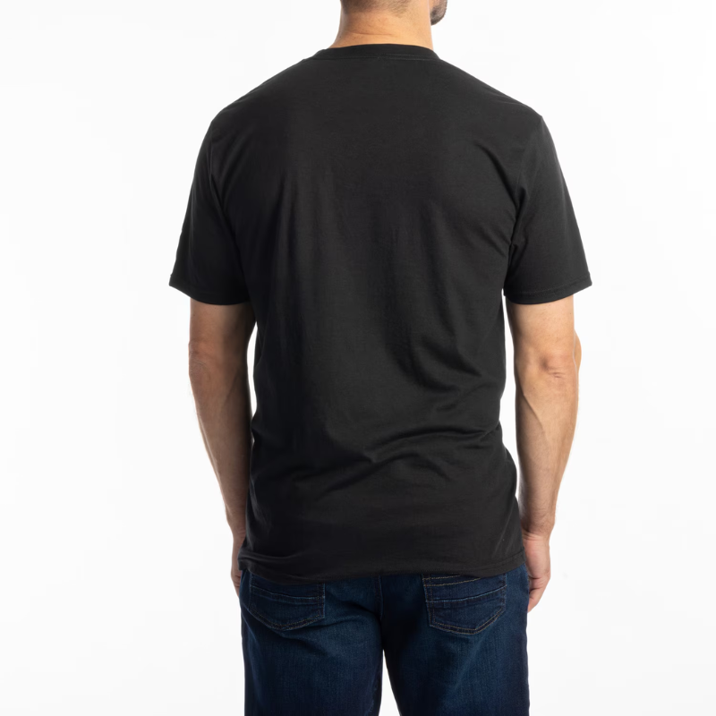 T-shirt Klim Drapeau à Damier Tri-Blend Noir Blanc