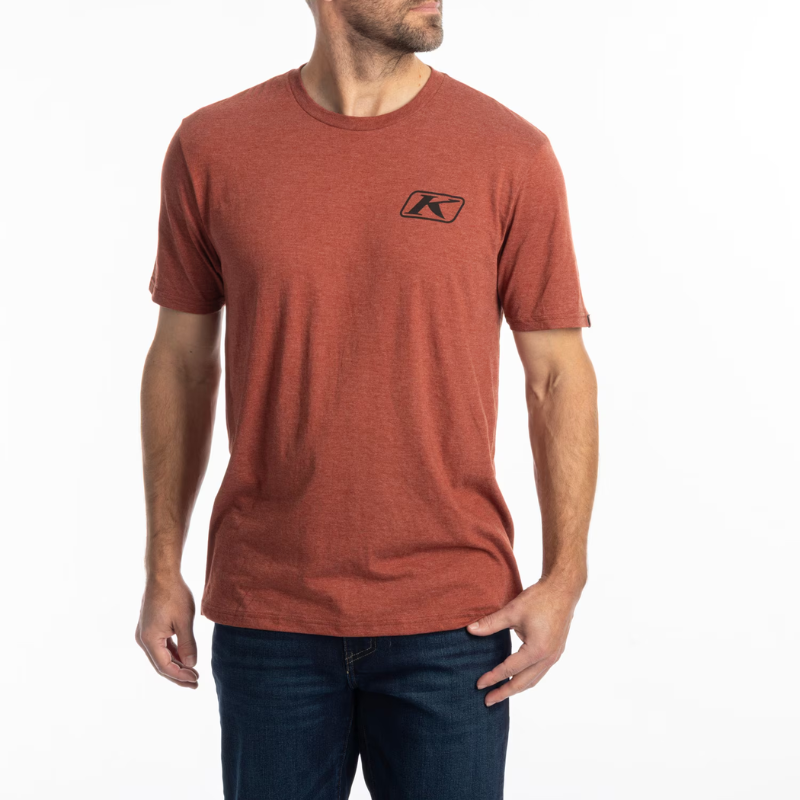 T-shirt Klim Rippin' Tri-Blend XL Châtaigne chiné noir
