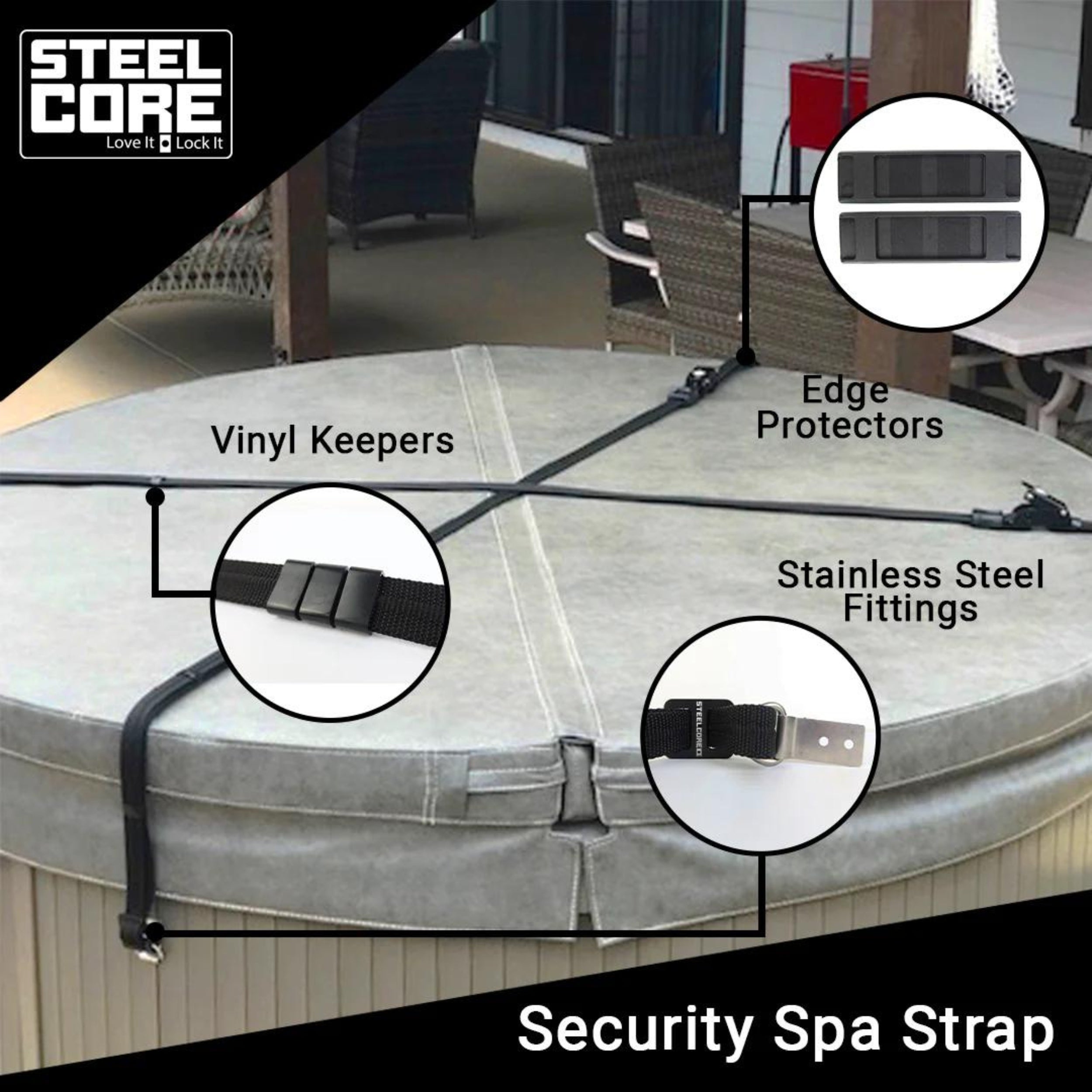 Steelcore SPA Security Straps Pair