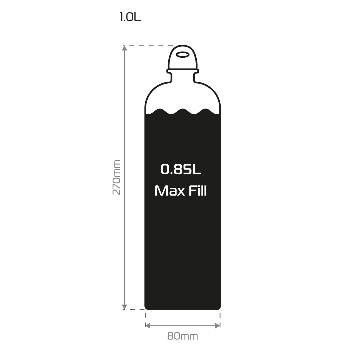 Oxford Fuel Flask Kraftstoffflasche – 1.0 L