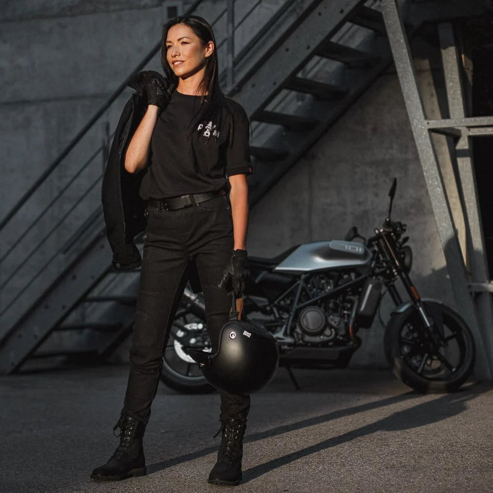 Pando Moto Kissaki Arm 01 – Damen Motorradjeans CE AA