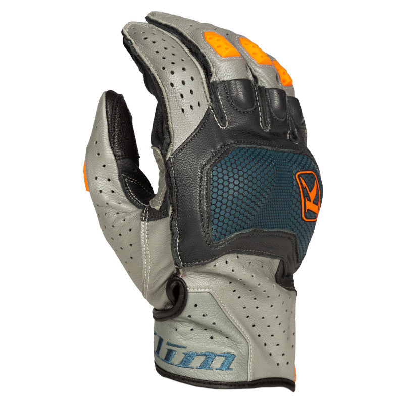 Klim Badlands Aero Pro Short Glove Petrol Strike Orange