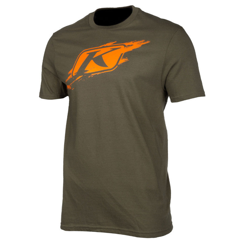 Klim Scuffed SS T - Olive / Strike Orange