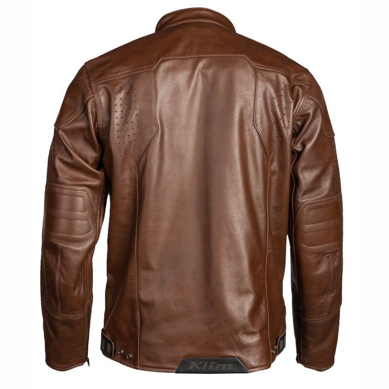 Klim Sixxer Leather Jacket - Sienna Brown