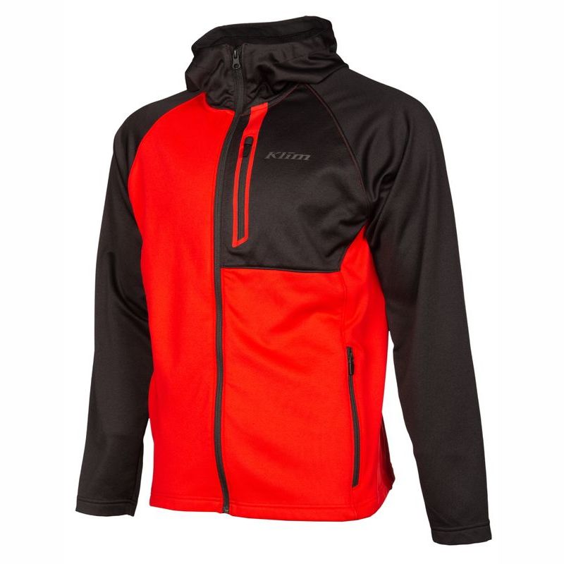 Klim Alpha Hoodie High Risk Red Black