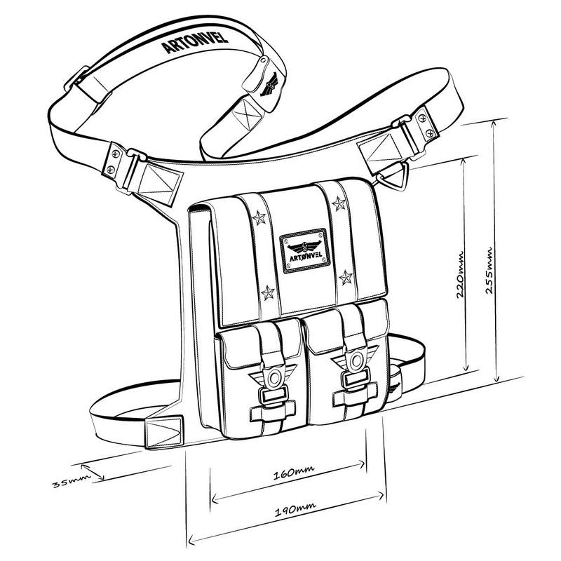 Découvrez la sacoche de jambe Artonvel : The Original, idéale pour les rides