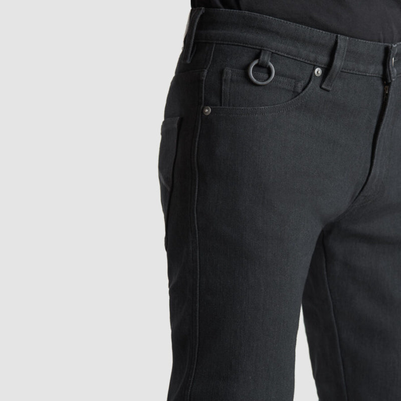 Pandomoto STEEL BLACK 02 Men’s Motorcycle Jeans Slim-Fit