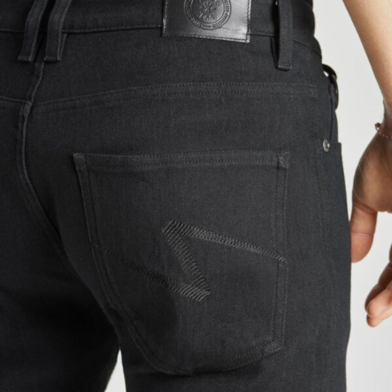 Pandomoto STEEL BLACK 02 Men’s Motorcycle Jeans Slim-Fit