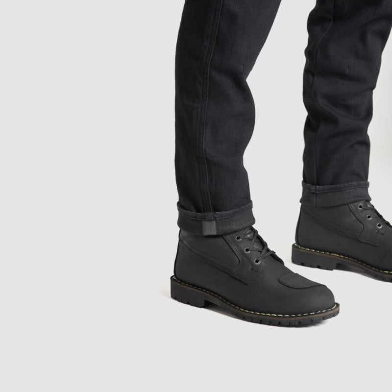 Pandomoto STEEL BLACK 02 Men’s Motorcycle Jeans Slim-Fit